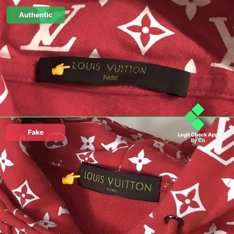 real vs fake supreme lv shirt|supreme x Louis Vuitton logo.